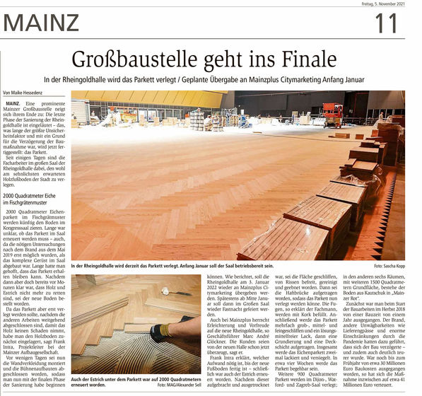Großbaustelle geht ins Finale